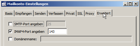 tormail port 143